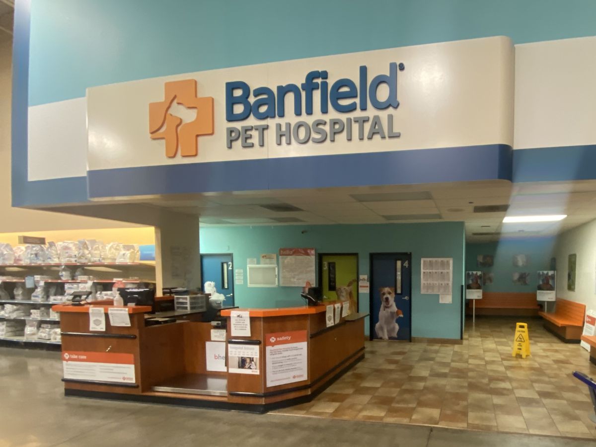 The Banfield Pet Hospital Citrus Park front desk