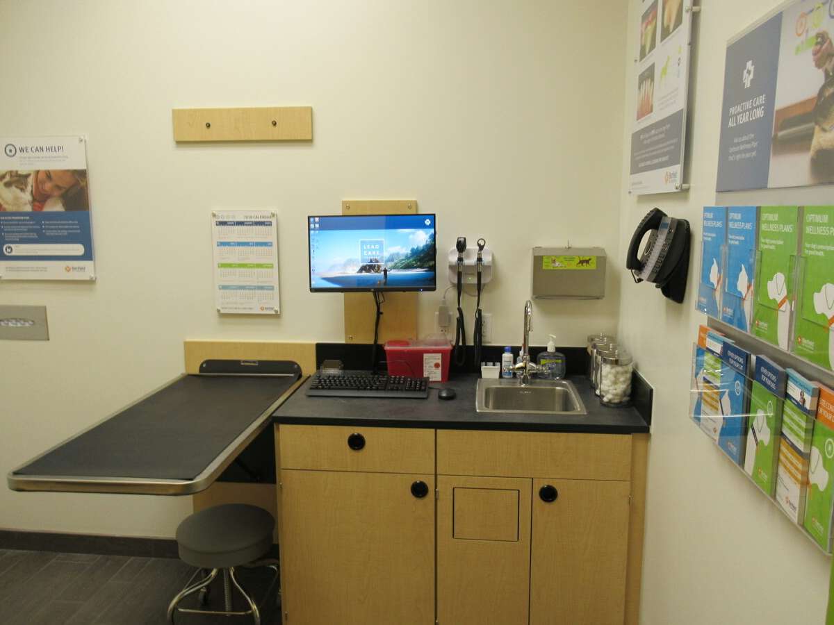 A view of the exam room and table at Banfield - Elk Grove West