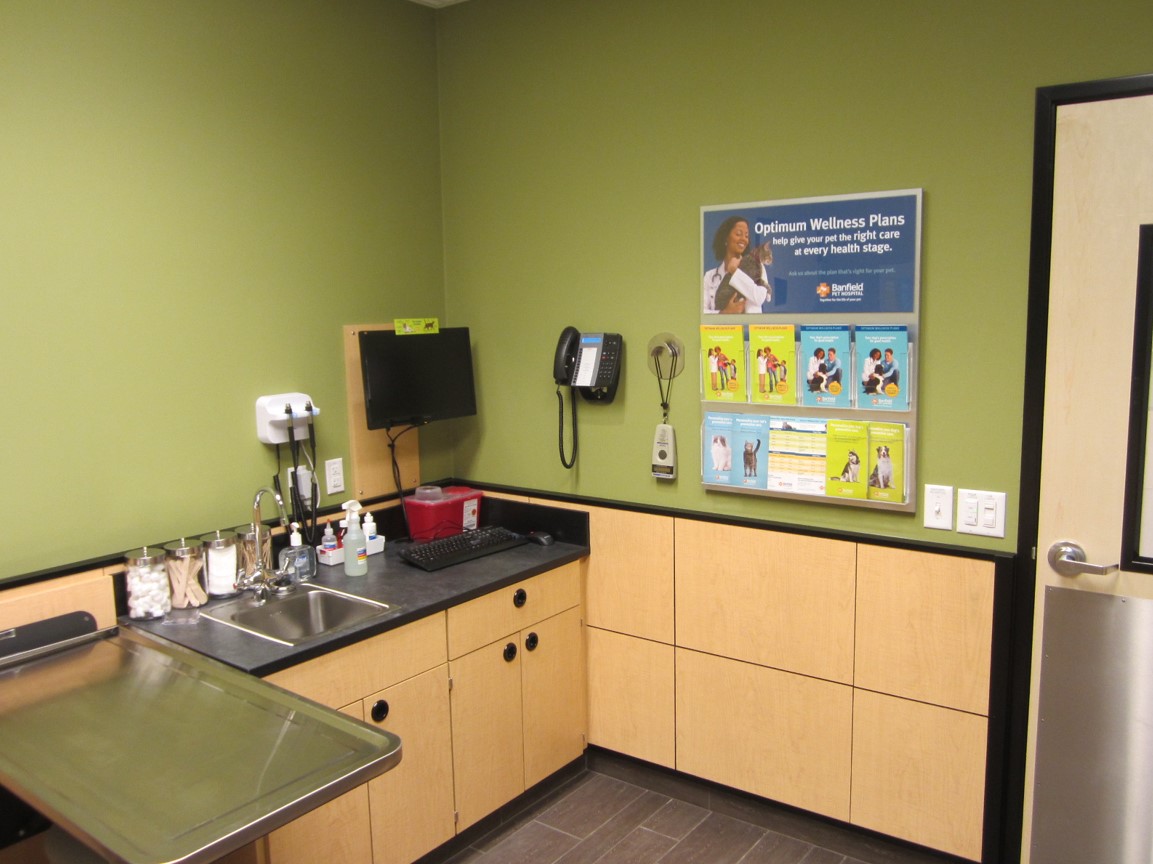 Corner shot of the exam room