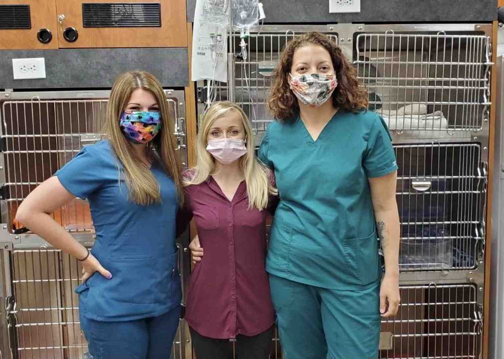 Three female Banfield Associates