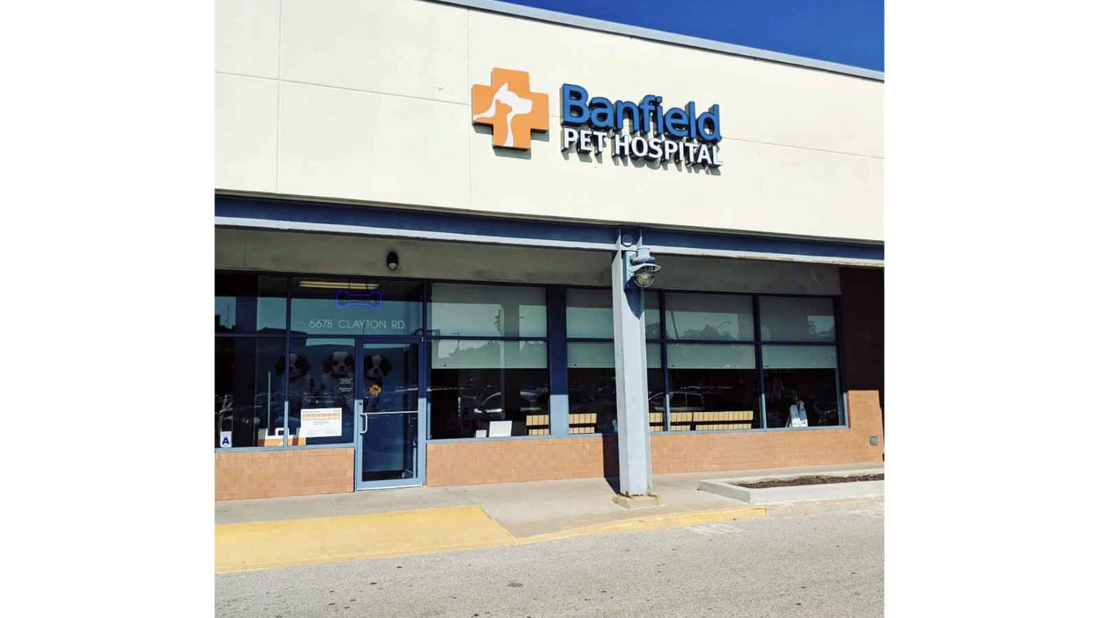 The entrance of hospital